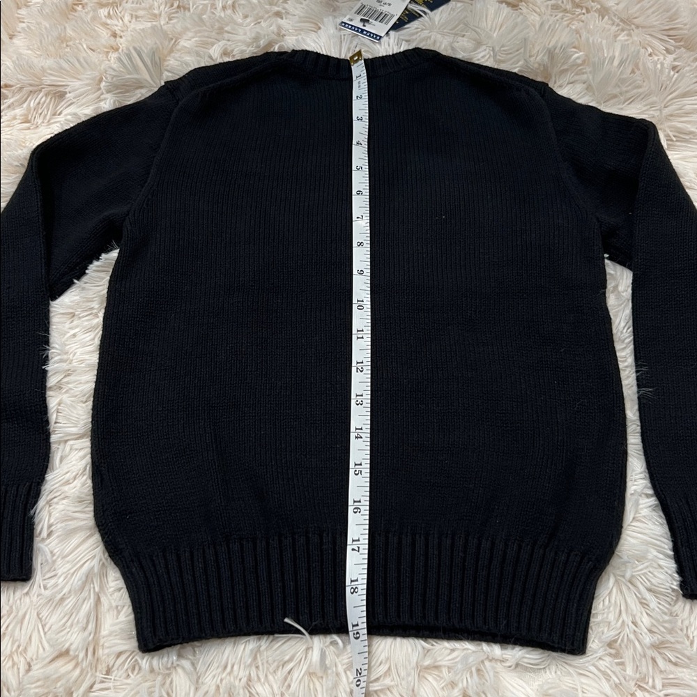 🎉Host Pick 2x🎉Polo Ralph Lauren Boys Black Polo Bear Sweater - Size S (8) - Picture 8 of 12